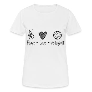 volley- - T-shirt respirant Femme - blanc - Devant - AI Model Female 172 dark (172cm)