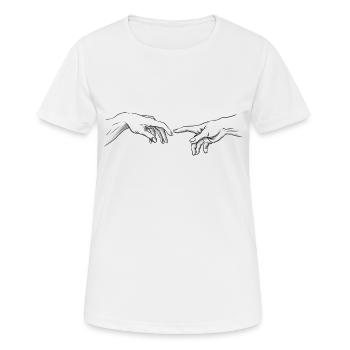 Main - T-shirt respirant Femme - blanc - Devant - AI Model Female 172 dark (172cm)