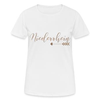 Bas-Rhin - T-shirt respirant Femme - blanc - Devant - AI Model Female 172 dark (172cm)