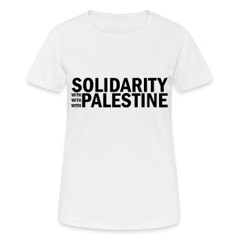 free palestine - Women's Breathable T-Shirt - white - Front - AI Model Female 172 dark (172cm)
