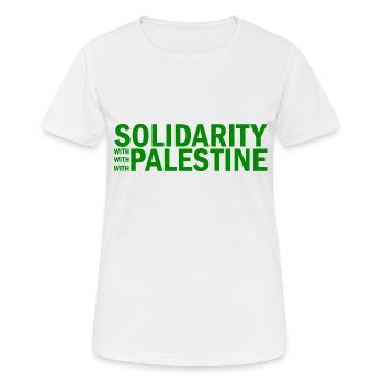 free palestine - Women's Breathable T-Shirt - white - Front - AI Model Female 172 dark (172cm)
