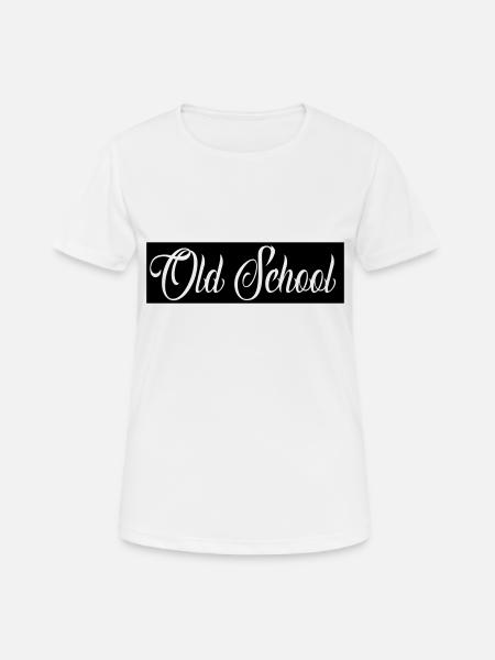 Old School - Women's Breathable T-Shirt - white