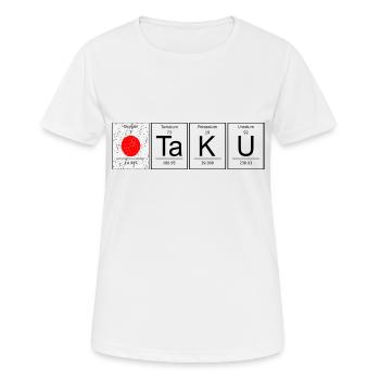 Otaku Chemisches Element Japan Flagge - Frauen T-Shirt atmungsaktiv - Weiß - Vorne - AI Model Female 172 dark (172cm)