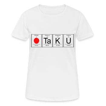 Otaku Chemisches Element Japan Flagge - Frauen T-Shirt atmungsaktiv - Weiß - Vorne - AI Model Female 172 dark (172cm)