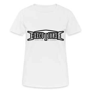 executioner - Frauen T-Shirt atmungsaktiv - Weiß - Vorne - AI Model Female 172 dark (172cm)