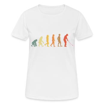 Golf Evolution vitage retro - Frauen T-Shirt atmungsaktiv - Weiß - Vorne - AI Model Female 172 dark (172cm)