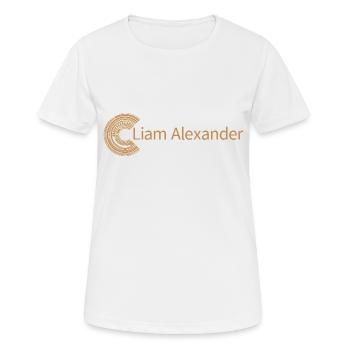 Für Liam Alexander - Frauen T-Shirt atmungsaktiv - Weiß - Vorne - AI Model Female 172 dark (172cm)