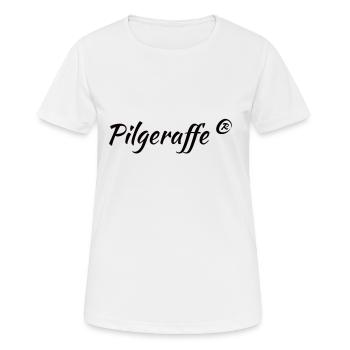 pilgeraffe - Frauen T-Shirt atmungsaktiv - Weiß - Vorne - AI Model Female 172 dark (172cm)