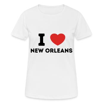 Ich liebe New Orleans, Vereinigte Staaten - Frauen T-Shirt atmungsaktiv - Weiß - Vorne - AI Model Female 172 dark (172cm)