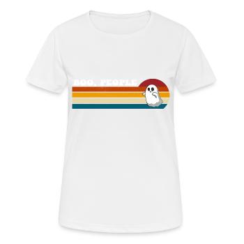Lustige und beängstigende Buh-Ew-Leute - Frauen T-Shirt atmungsaktiv - Weiß - Vorne - AI Model Female 172 dark (172cm)