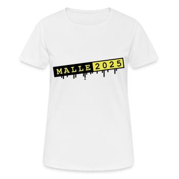 Malle 2025 - Women's Breathable T-Shirt - white - Front - AI Model Female 172 dark (172cm)