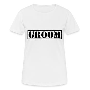 Groom - T-shirt respirant Femme - blanc - Devant - AI Model Female 172 dark (172cm)