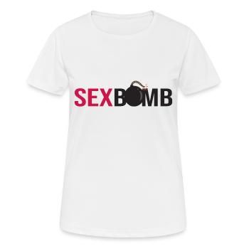 Bombshell - Bombshell - I'ma sexbomb - Women's Breathable T-Shirt - white - Front - AI Model Female 172 dark (172cm)