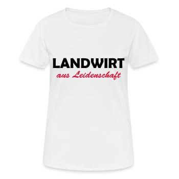 landwirt aus leidenschaft - T-shirt respirant Femme - blanc - Devant - AI Model Female 172 dark (172cm)