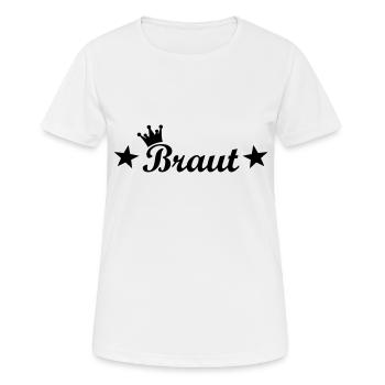 braut - Frauen T-Shirt atmungsaktiv - Weiß - Vorne - AI Model Female 172 dark (172cm)