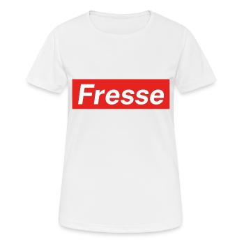 Eating - Women's Breathable T-Shirt - white - Front - AI Model Female 172 dark (172cm)