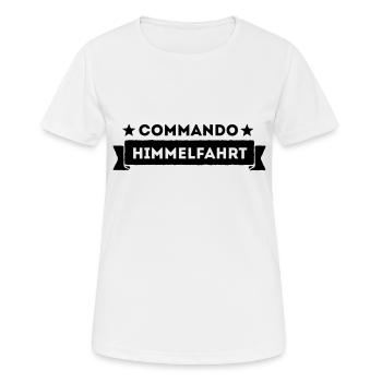 Commando Himmelfahrt - Herrentag - Frauen T-Shirt atmungsaktiv - Weiß - Vorne - AI Model Female 172 dark (172cm)
