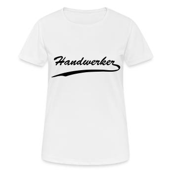 handwerker - Frauen T-Shirt atmungsaktiv - Weiß - Vorne - AI Model Female 172 dark (172cm)