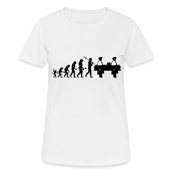 Evolution Bestattung Silhouette Geschenk Shirt - Frauen T-Shirt atmungsaktiv - Weiß - Vorne - AI Model Female 172 dark (172cm)