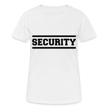 Security - Women's Breathable T-Shirt - white - Front - AI Model Female 172 dark (172cm)