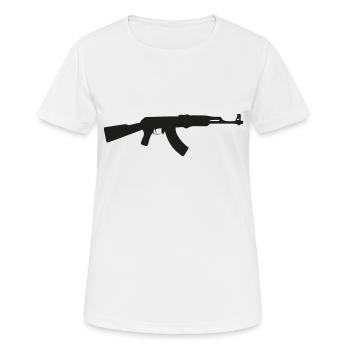 AK-47 - T-shirt respirant Femme - blanc - Devant - AI Model Female 172 dark (172cm)