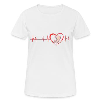 baby gift - Women's Breathable T-Shirt - white - Front - AI Model Female 172 dark (172cm)