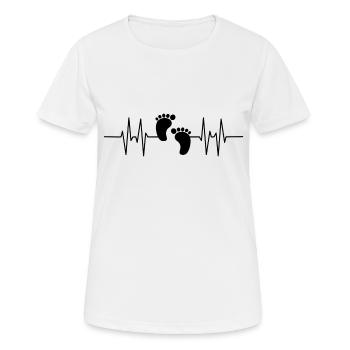 bébé - T-shirt respirant Femme - blanc - Devant - AI Model Female 172 dark (172cm)