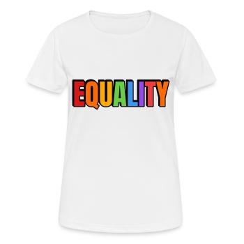 EQUALITY rainbow - Women's Breathable T-Shirt - white - Front - AI Model Female 172 dark (172cm)