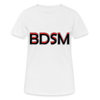 Mot Bdsm - T-shirt respirant Femme - blanc - Devant - AI Model Female 172 dark (172cm)