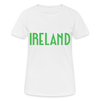 Irland - Frauen T-Shirt atmungsaktiv - Weiß - Vorne - AI Model Female 172 dark (172cm)