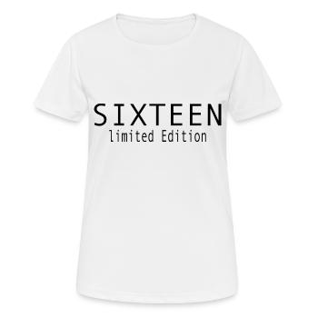Cadeau du 16e anniversaire Seize adolescents - T-shirt respirant Femme - blanc - Devant - AI Model Female 172 dark (172cm)