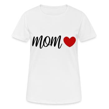 Mama Design für Geschenke - Frauen T-Shirt atmungsaktiv - Weiß - Vorne - AI Model Female 172 dark (172cm)