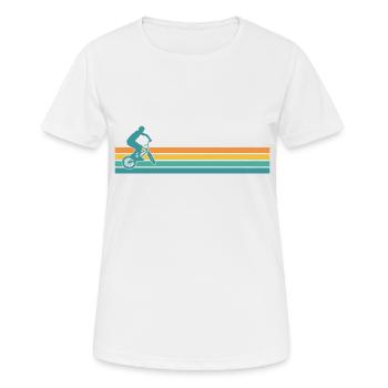 Bmx Bicycle Retro Vintage - Women's Breathable T-Shirt - white - Front - AI Model Female 172 dark (172cm)