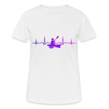 Canoë Kayak Femme Kayak Kayak Homme - T-shirt respirant Femme - blanc - Devant - AI Model Female 172 dark (172cm)