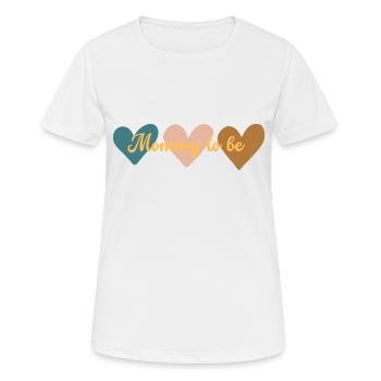 Mommy to be - Frauen T-Shirt atmungsaktiv - Weiß - Vorne - AI Model Female 172 dark (172cm)