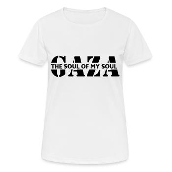 palestina, free, war, gaza - Frauen T-Shirt atmungsaktiv - Weiß - Vorne - AI Model Female 172 dark (172cm)