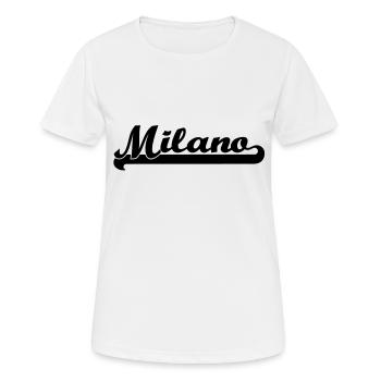 milano magazine - Women's Breathable T-Shirt - white - Front - AI Model Female 172 dark (172cm)