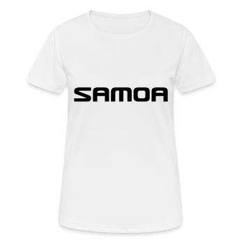 Samoa Logo Polynesia Pacific - Women's Breathable T-Shirt - white - Front - AI Model Female 172 dark (172cm)
