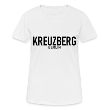 Kreuzberg - Berlin - Allemagne - Allemagne - T-shirt respirant Femme - blanc - Devant - AI Model Female 172 dark (172cm)