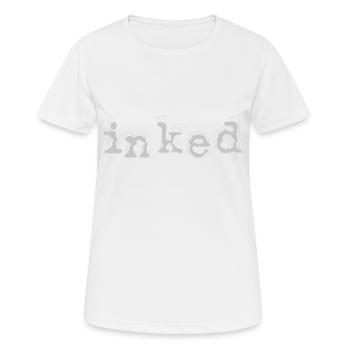 encre - T-shirt respirant Femme - blanc - Devant - AI Model Female 172 dark (172cm)