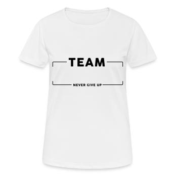 Team Team Group - Women's Breathable T-Shirt - white - Front - AI Model Female 172 dark (172cm)