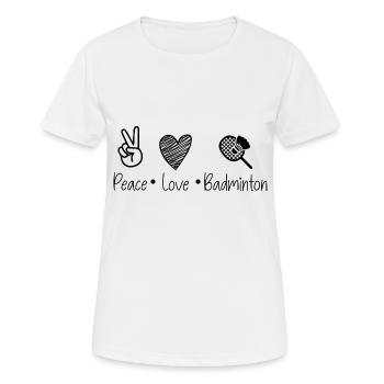 badminton - T-shirt respirant Femme - blanc - Devant - AI Model Female 172 dark (172cm)