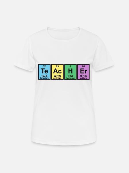 Chemistry teacher - Women's Breathable T-Shirt - white