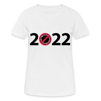 Virus Anti Corona 2022 - T-shirt respirant Femme - blanc - Devant - AI Model Female 172 dark (172cm)