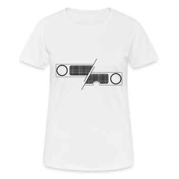 Unimog - Oldtimer - Offroad - Dispositif moteur universel - T-shirt respirant Femme - blanc - Devant - AI Model Female 172 dark (172cm)
