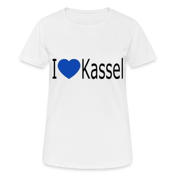 J’adore Kassel - T-shirt respirant Femme - blanc - Devant - AI Model Female 172 dark (172cm)