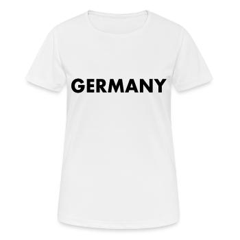 Germany - T-shirt respirant Femme - blanc - Devant - AI Model Female 172 dark (172cm)