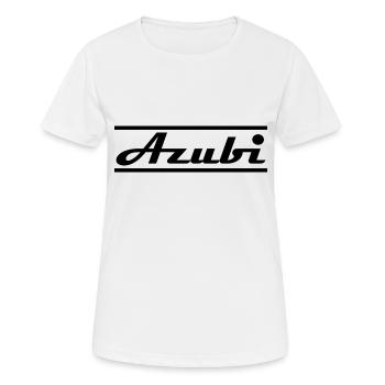 Azubi - Frauen T-Shirt atmungsaktiv - Weiß - Vorne - AI Model Female 172 dark (172cm)