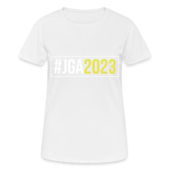 Jga 2023 Junggesellenabschied - Frauen T-Shirt atmungsaktiv - Weiß - Vorne - AI Model Female 172 dark (172cm)