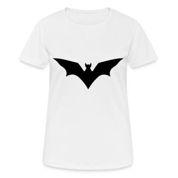 Chauve souris - T-shirt respirant Femme - blanc - Devant - AI Model Female 172 dark (172cm)